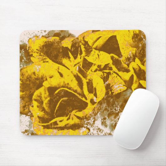 Mousepad Gelbe Rose (Mit Mouse)