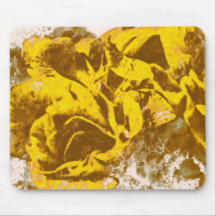 Mousepad Gelbe Rose