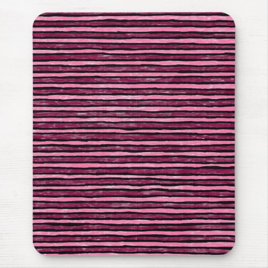 Mousepad, gestrichene Streifen, PInk und Magenta Mousepad (Vorne)
