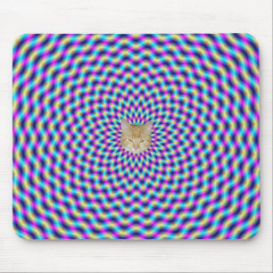 Mousepad-Gitter in Blau und Rosa Mousepad