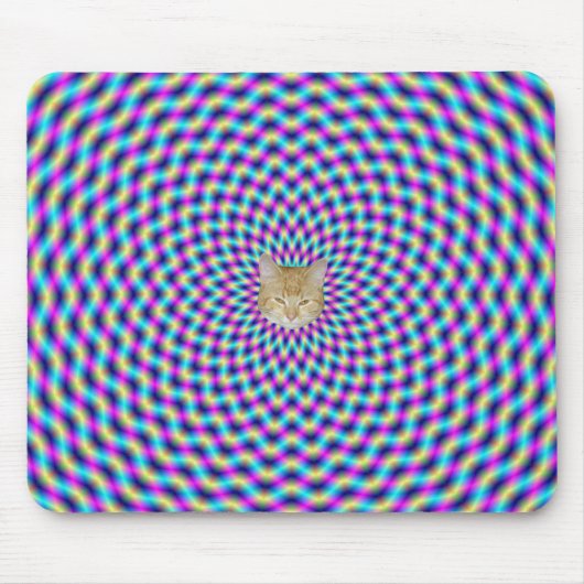Mousepad-Gitter in Blau und Rosa Mousepad (Vorne)
