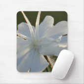 Mousepad glänzende weiße Blume (Mit Mouse)