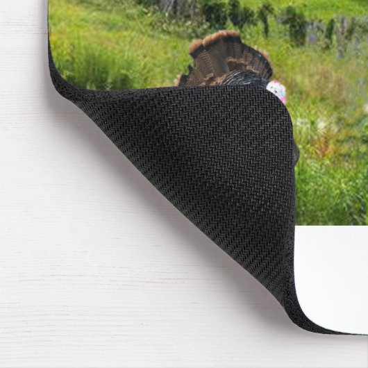 Mousepad. glücklich dankend Truthahn Mousepad (Ecke)