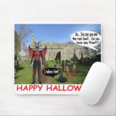 Mousepad glückliche Halloween-Teufelsziege (Mit Mouse)