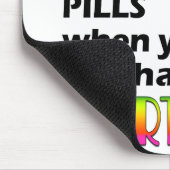 Mousepad - glückliche Pillen der Martini-V. (Ecke)