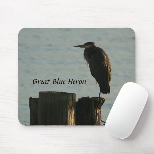 Mousepad:  Graureiher Mousepad (Mit Mouse)