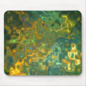 Mousepad Green Yellow Gemstone Pattern (Vorne)