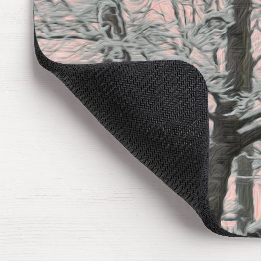 Mousepad großer Baum im Schnee (Ecke)