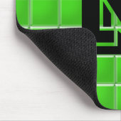 Mousepad - Grüne Fliesen mit Buchstaben (Ecke)