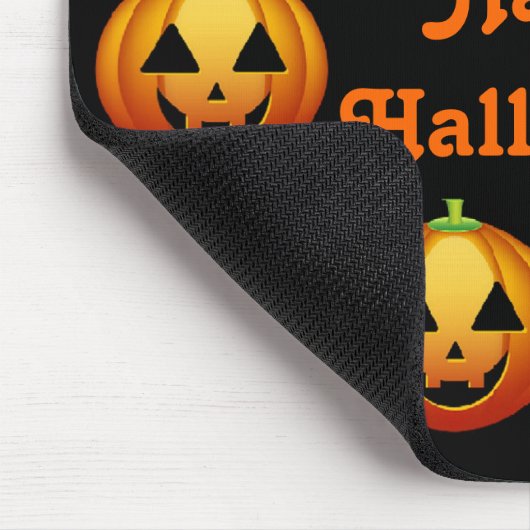 Mousepad Happy Halloween Pumpkins (Ecke)