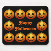 Mousepad Happy Halloween Pumpkins (Vorne)
