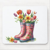 Mousepad-Hello Spring Floral Mouse Pad Mousepad (Vorne)