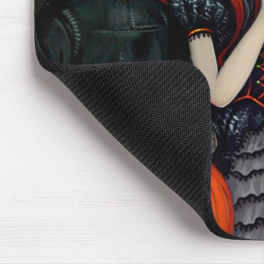 "Mousepad heraus, Trick-oder-Behandelnd" Mousepad (Ecke)