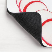 Mousepad Herz aus Radieschenscheiben (Ecke)