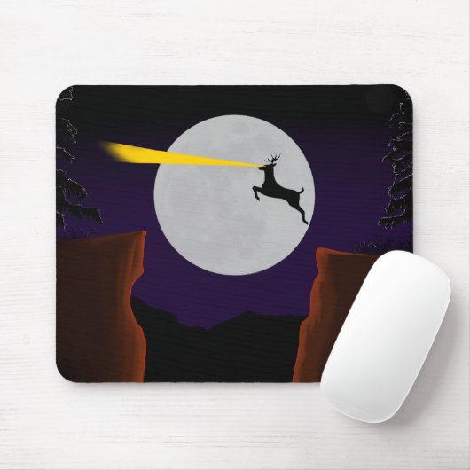 Mousepad-Hirschspringen Mousepad (Mit Mouse)