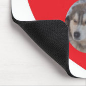 Mousepad Husky Heart Red Be My Valentine (Ecke)