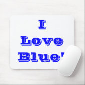 Mousepad I Liebe Blue (Mit Mouse)