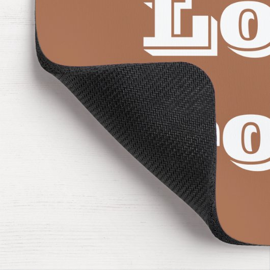 Mousepad I Liebe Brown (Ecke)