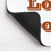 Mousepad I Liebe Brown (Ecke)