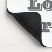 Mousepad I Liebe Grau (Ecke)