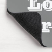 Mousepad I Liebe Grau (Ecke)