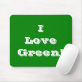 Mousepad I Liebe Green (Mit Mouse)
