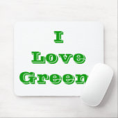 Mousepad I Liebe Green (Mit Mouse)