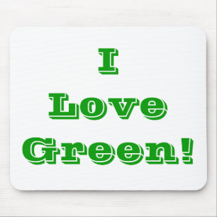 Mousepad I Liebe Green