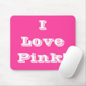Mousepad I Liebe Rosa (Mit Mouse)