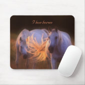 Mousepad - I love horses (Mit Mouse)