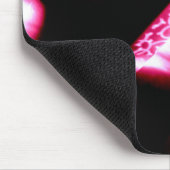 Mousepad in abstrakter Schwarz/Rot-Schattengestalt (Ecke)