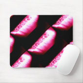 Mousepad in abstrakter Schwarz/Rot-Schattengestalt (Mit Mouse)