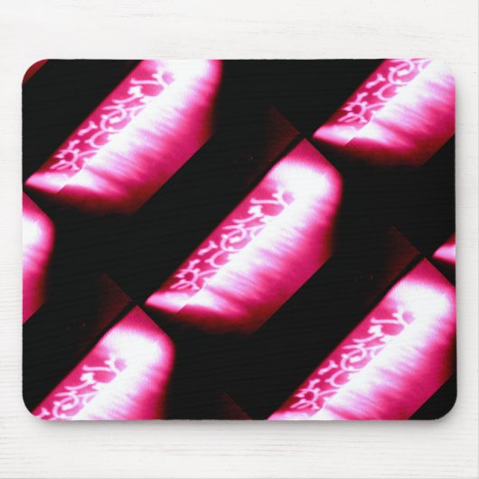 Mousepad in abstrakter Schwarz/Rot-Schattengestalt (Vorne)