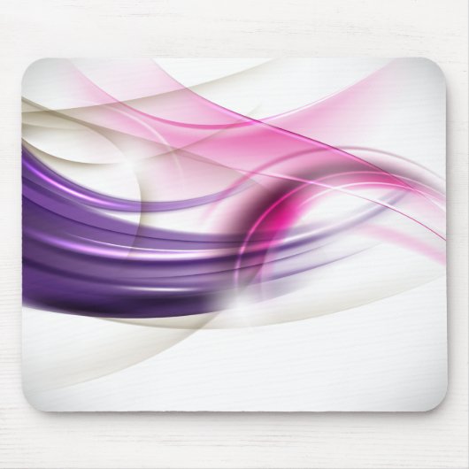 Mousepad in lila-rosa Waves (Vorne)