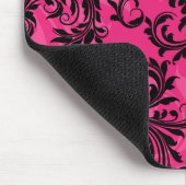Mousepad in Pink und Schwarz (Ecke)