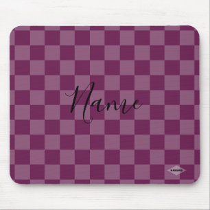 Mousepad in Raspberry Schachbrett HAMbWG