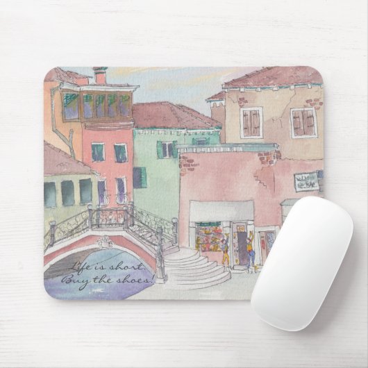 Mousepad "Italien/Aquarellbilder" (Mit Mouse)