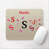 Mousepad - Jumbled Letters with Name (Mit Mouse)