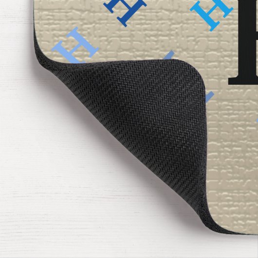 Mousepad - Jumbled Letters with Name in Blue (Ecke)