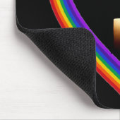 Mousepad-Kerze im Regenbogen Mousepad (Ecke)