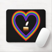 Mousepad-Kerze im Regenbogen Mousepad (Mit Mouse)