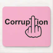 Mousepad Korruption Ist zum Kotzen (Vorne)