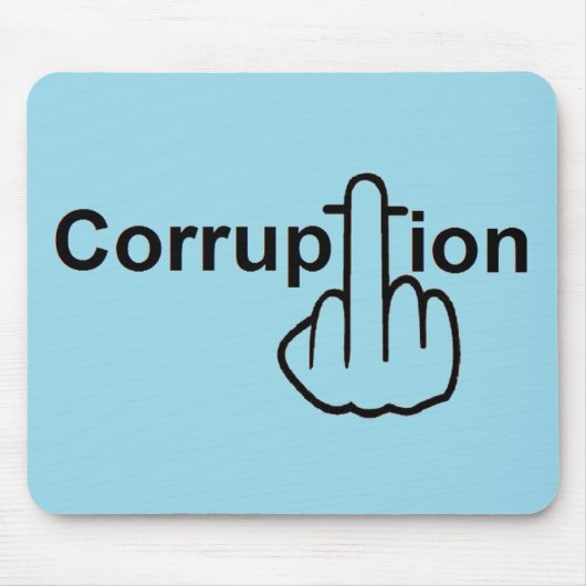 Mousepad Korruption Ist zum Kotzen (Vorne)