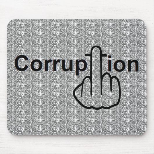 Mousepad Korruption Ist zum Kotzen (Vorne)