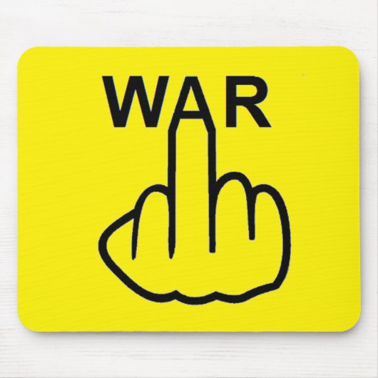 Mousepad-Krieg ist schrecklich Mousepad (Vorne)