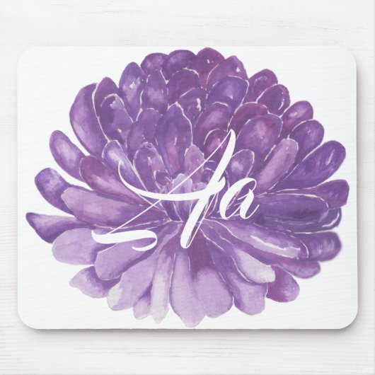 Mousepad "Lavender Blume/Wasserfarbskizze" (Vorne)