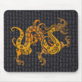 Mousepad Leather Gold Dragon (25-006) (Vorne)