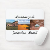 Mousepad lembrança de Tocantins Brasil (Mit Mouse)