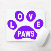 Mousepad Liebe Paws auf Paws Lila (Mit Mouse)