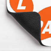 Mousepad Liebe Paws Orange (Ecke)